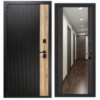 Дверь входная «Ника», внутренняя панель Н-108 ( дуб серый)