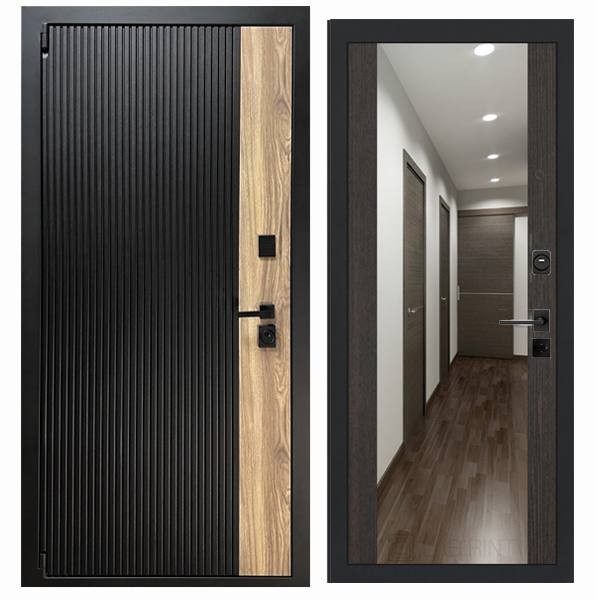 Дверь входная «Ника», внутренняя панель Н-108 ( дуб серый)