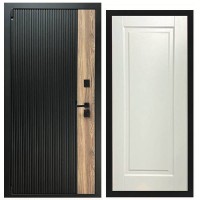 Дверь входная «Ника», внутренняя панель НШ-9/1А ( молочный софт)