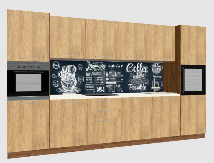 Кухня с наглядной визуализацией и 3D