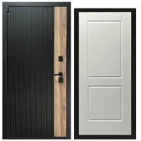 Дверь входная «Ника», внутренняя панель НШ-1 ( молочный софт)