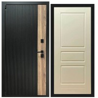 Дверь входная «Ника», внутренняя панель НШ-5( тирамису)
