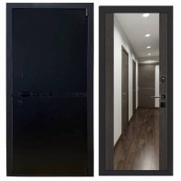 Дверь входная «Гланта», внутренняя панель Н-108( дуб серый)