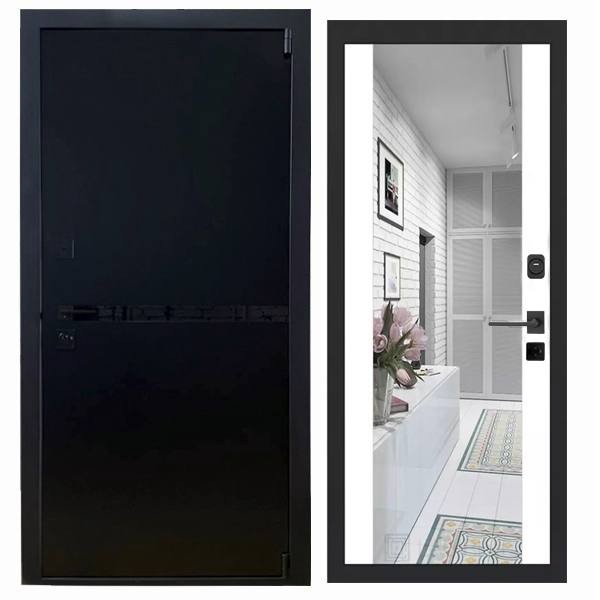 Дверь входная «Гланта», внутренняя панель Н-108( молочный софт)