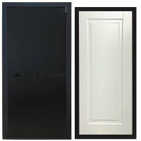Дверь входная «Гланта», внутренняя панель НШ-9/1А ( молочный софт)