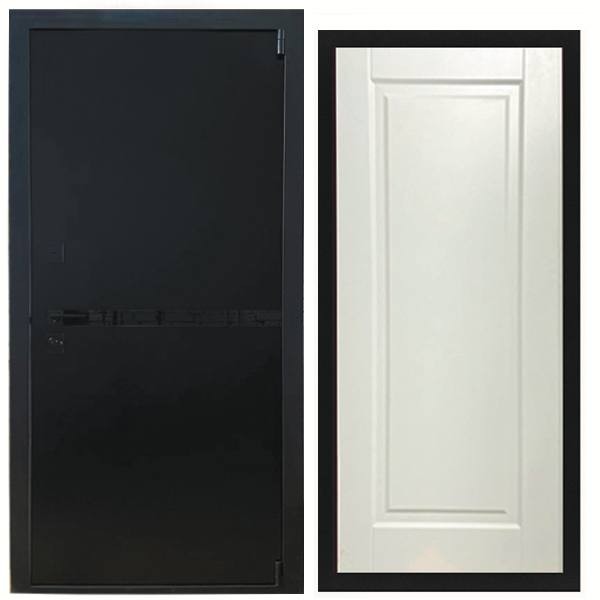 Дверь входная «Гланта», внутренняя панель НШ-9/1А ( молочный софт)