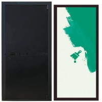 Дверь входная «Гланта», внутренняя панель грунт ( под покраску)