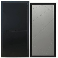 Дверь входная «Гланта», внутренняя панель Лучи (лайт софт грей)