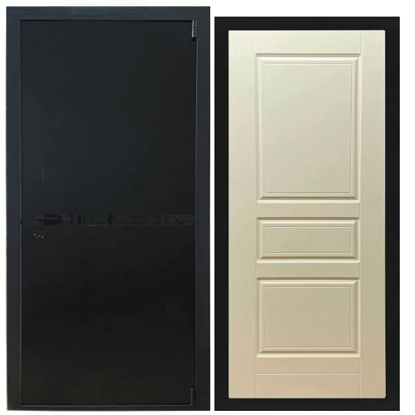 Дверь входная «Гланта», внутренняя панель НШ-5 (тирамису)