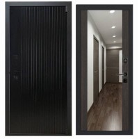 Дверь входная «Дарк», внутренняя панель Н-108 ( дуб серый)