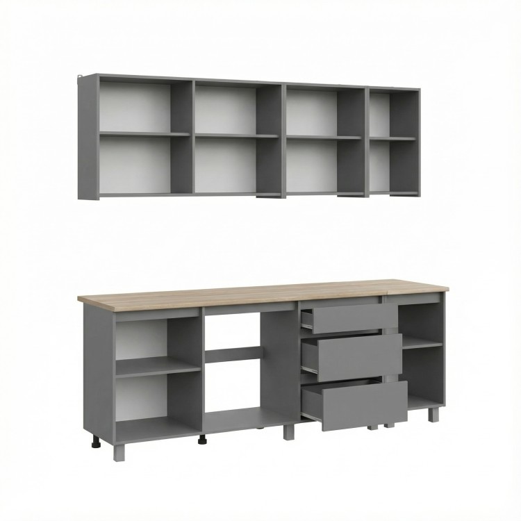 кухонный гарнитур 1.6м "Денвер " графит