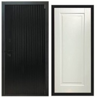 Дверь входная «Дарк», внутренняя панель НШ-9/1А ( молочный софт)