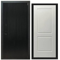 Дверь входная «Дарк», внутренняя панель НШ-1 ( молочный софт)