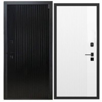 Дверь входная «Дарк», внутренняя панель НШ-9/2А ( молочный софт)