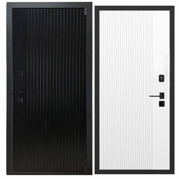 Дверь входная «Дарк», внутренняя панель НШ-9/2А ( молочный софт)