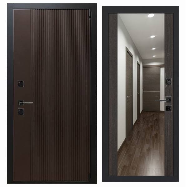 Дверь входная «Сириус», внутренняя панель Н-108 ( дуб серый)