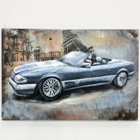 Картина из металла «Мерседес»