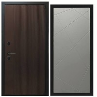 Дверь входная «Сириус», внутренняя панель Лучи (лайт грей софт)