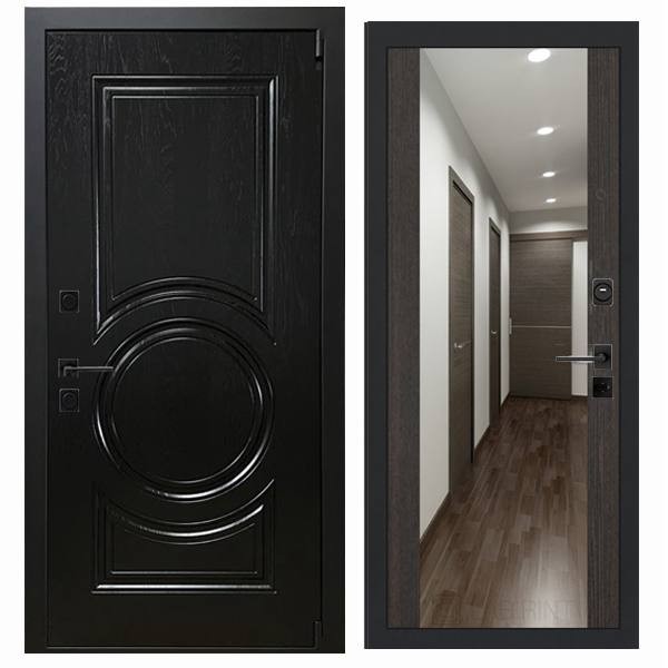 Дверь входная «Дьябло», внутренняя панель Н-108 (дуб серый)