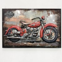 Картина из металла «Harley-Davidson”