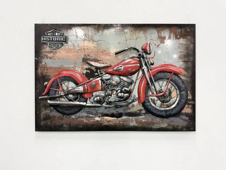Картина из металла «Harley-Davidson”