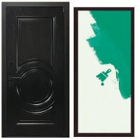 Дверь входная «Дьябло», внутренняя панель грунт (под покраску)