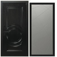 Дверь входная «Дьябло», внутренняя панель Лучи (лайт грей софт)