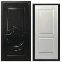 Дверь входная «Дьябло», внутренняя панель НШ-1 (молочный софт)