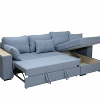Диван модульный угловой «Бостон 036» цвет-голубая дымка