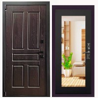 Дверь входная «Босфор», внутренняя панель НШ-9/2 (дуб серый)