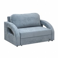 Диван-кровать малогабаритный «Лотос 025» цвет-небесно-голубой