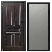 Дверь входная «Босфор», внутренняя панель Лучи ( лайт грей софт)