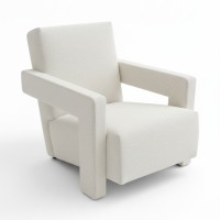 Кресло мягкое "Куб" бежевое букле.