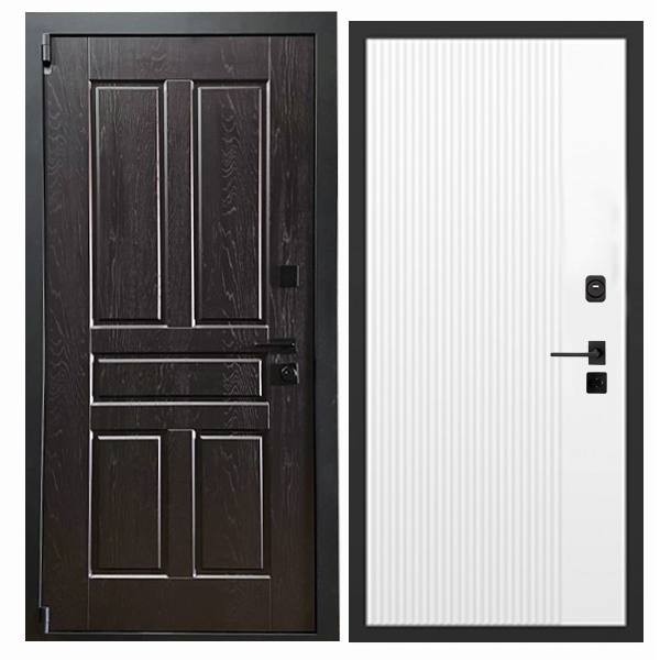 Дверь входная «Босфор», внутренняя панель НШ-9/2А (молочный софт)