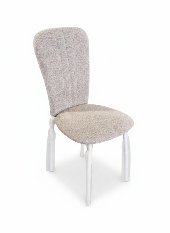 Стул обеденный "Комфорт" серый велюр.