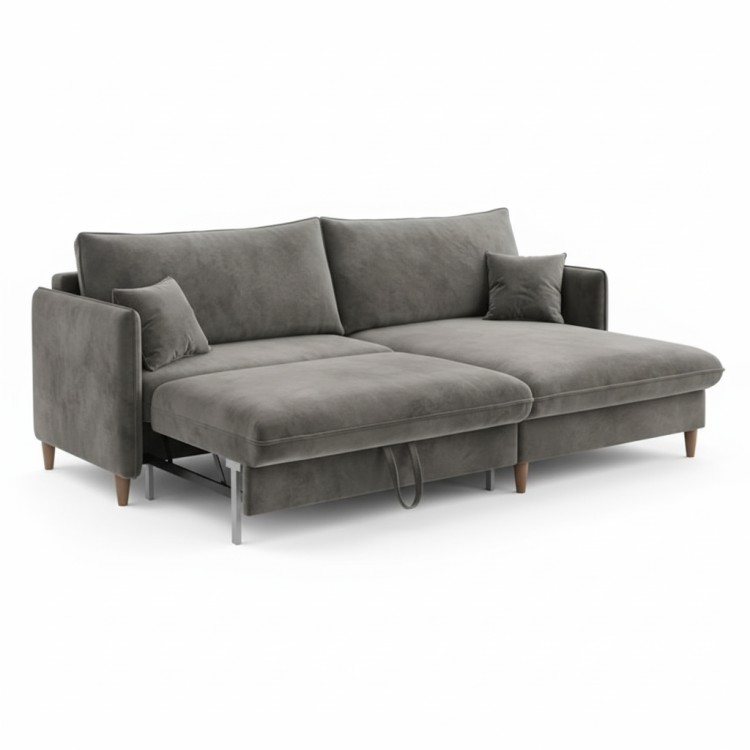 Угловой диван Берген с подъемной софой, шагающий механизм Пантограф, 222 х 150 х 100 см, спальное место 145 х 200 см