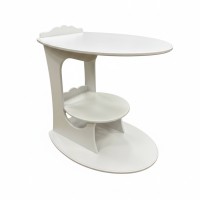 Стол журнальный,подкатной сервированный «Асти» цвет-молочный дуб