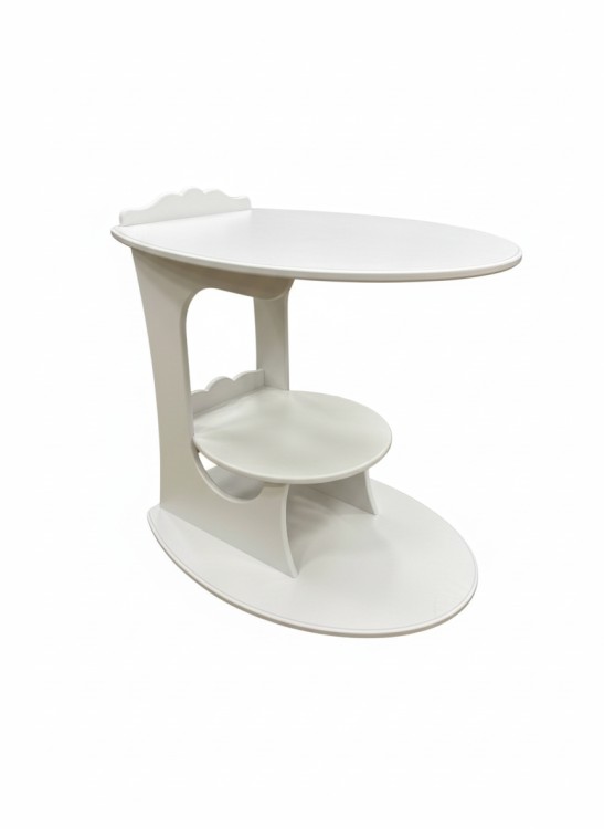 Стол журнальный,подкатной сервированный «Асти» цвет-молочный дуб