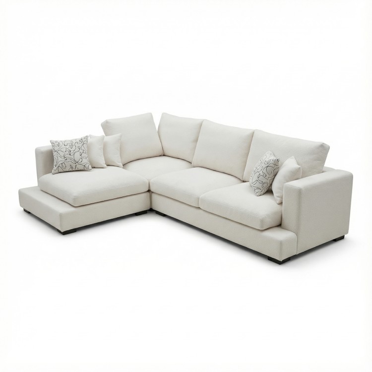 Модульный диван "дрим " белый букле. Велюр. Рогожка. Кож.зам.  Диван на заказ по вашим размерам.