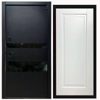 Дверь входная «Горизонт», внутренняя панель НШ-9/1А ( молочный софт)