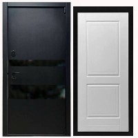 Дверь входная «Горизонт», внутренняя панель НШ-1 ( молочный софт)