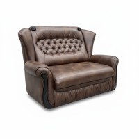 Диван-кровать «Фаворит» малогабаритный. Замша шоколадная. Механизм «Казачок»