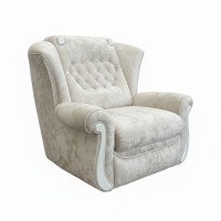 Кресло-кровать «Фаворит» цвет-крем плюш.Механизм «Казачок»