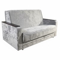 Диван- кровать "Аккордион" велюр серый в наличии