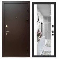 Дверь входная «Стальной Портье», внутренняя панель Н-108 ( молочный софт)