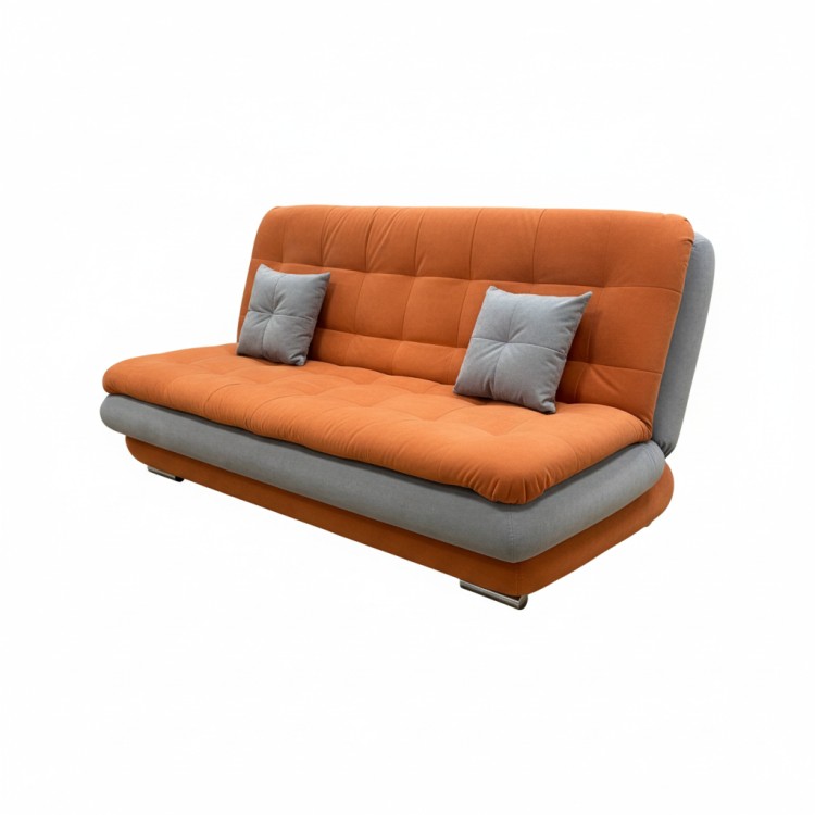 Диван-книжка «Нео» цвет- оранжевый/серый.Механизм «Книжка двухпозиционная»