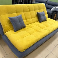 Диван-книжка «Нео» цвет-жёлтый/серый.Механизм «Книжка двухпозиционная»