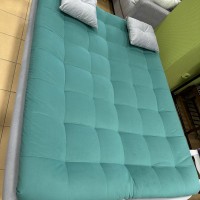 Диван-книжка «Нео» цвет-бирюзовый/серый.Механизм «Книжка двухпозиционная»