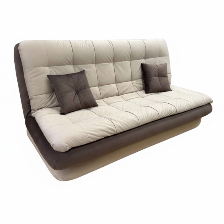 Диван-книжка «Нео» цвет-бежевый/коричневый.Механизм «Книжка двухпозиционная»