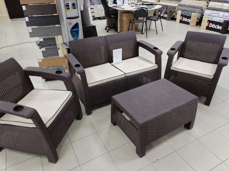 Комплект уличной мебели TWEET, стол, диван и два кресла